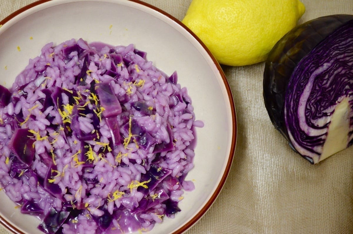 Risotto al Cavolo Rosso profumato al Limone
